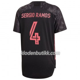 Real Madrid Sergio Ramos 4 Tredje Fotballdrakt 2020-2021 Kortermet